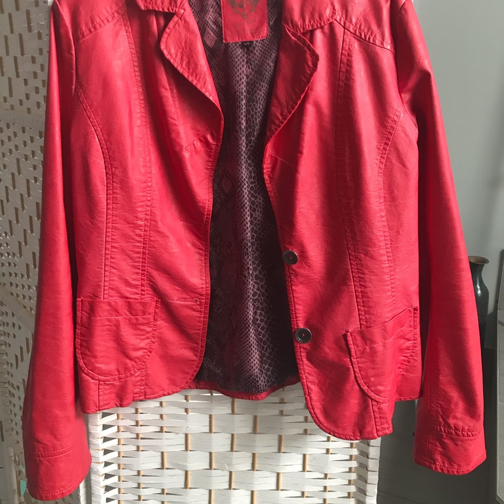 Point Zero false leather jacket - Picture 2 of 5
